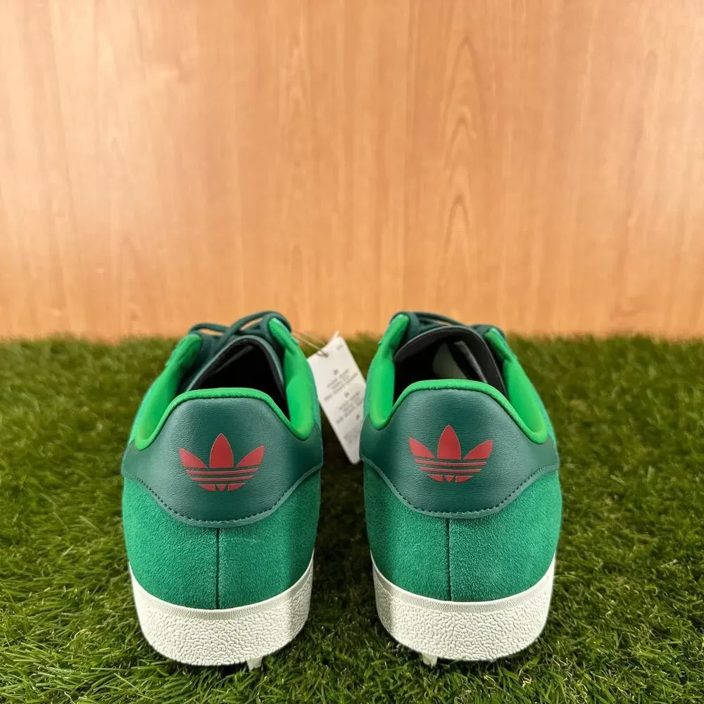 adidas Gazelle Spikeless Golf Green Almost Yellow Golf Shoes IH2268 Mens Sz 10.5